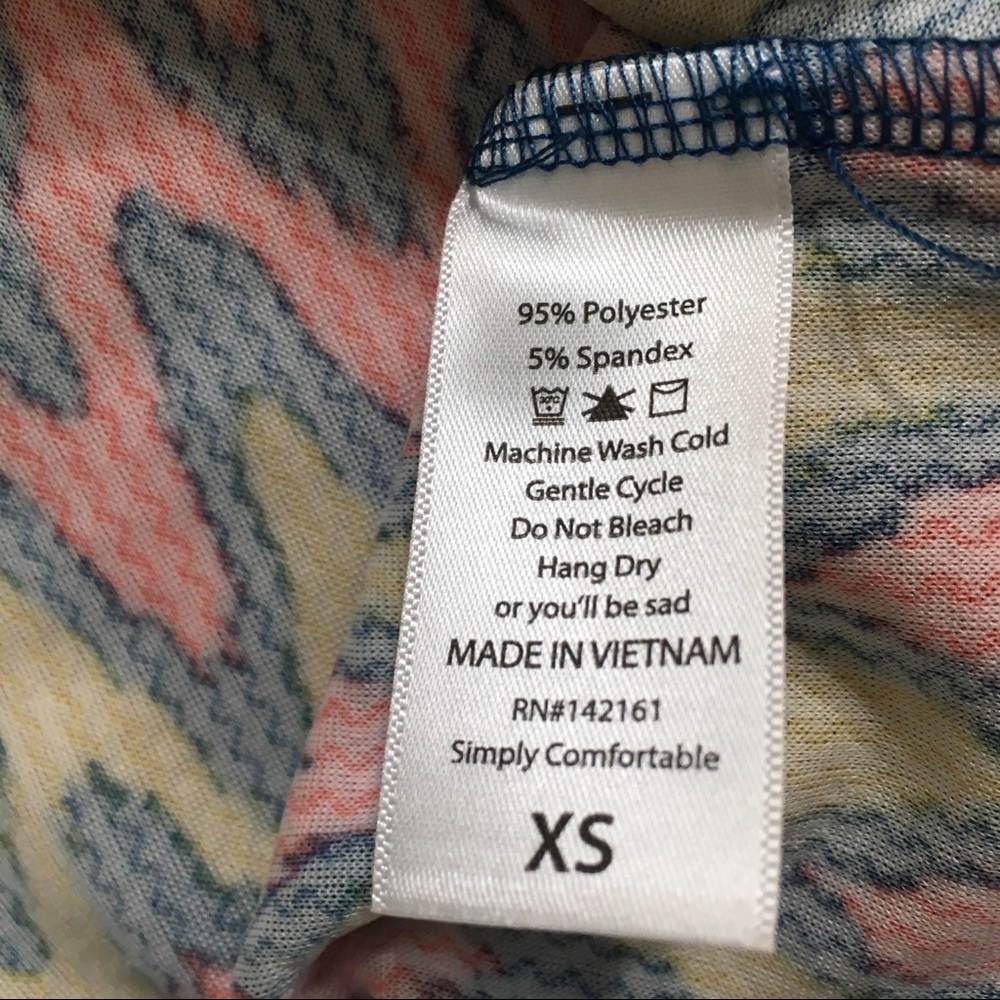 LuLaRoe Cassie Woman’s XS Pencil Skirt Yellow Red - Picture 5 of 8